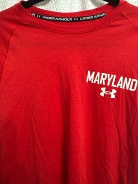 Under Armour Red Maryland Graphic Tee